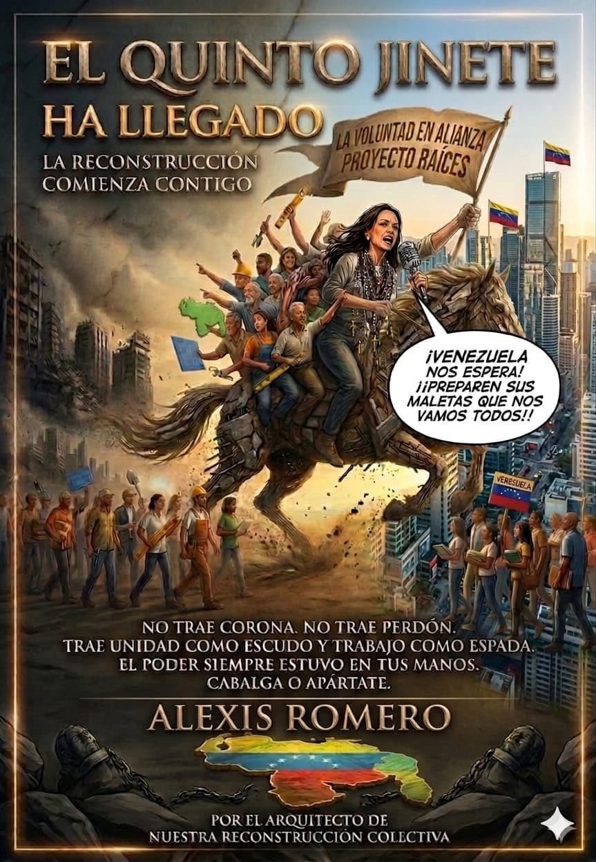 Portada del libro El Quinto Jinete Ha Llegado, de Alexis Romero