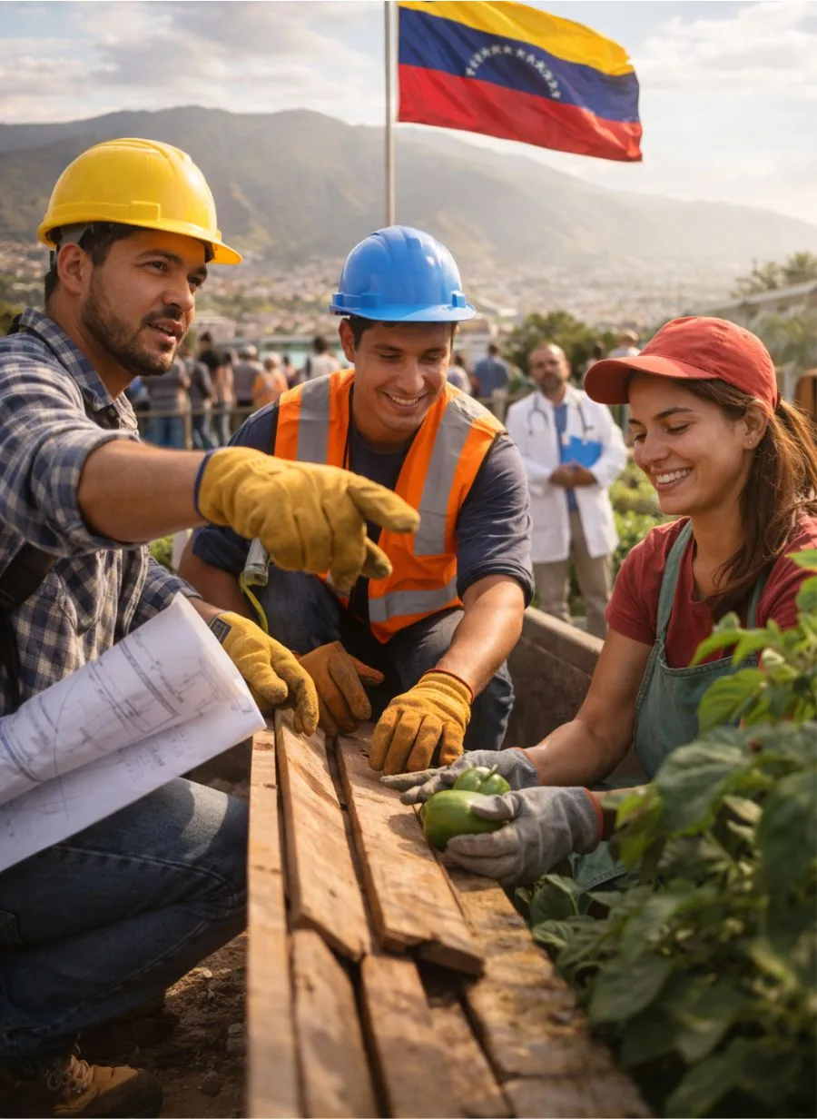 Trabajadores del Proyecto Raíces de MIGVEN